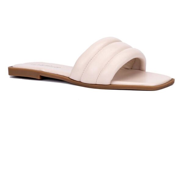 Olivia Miller Women’s Indigo Slide Flat Sandals - Picture 1 of 5